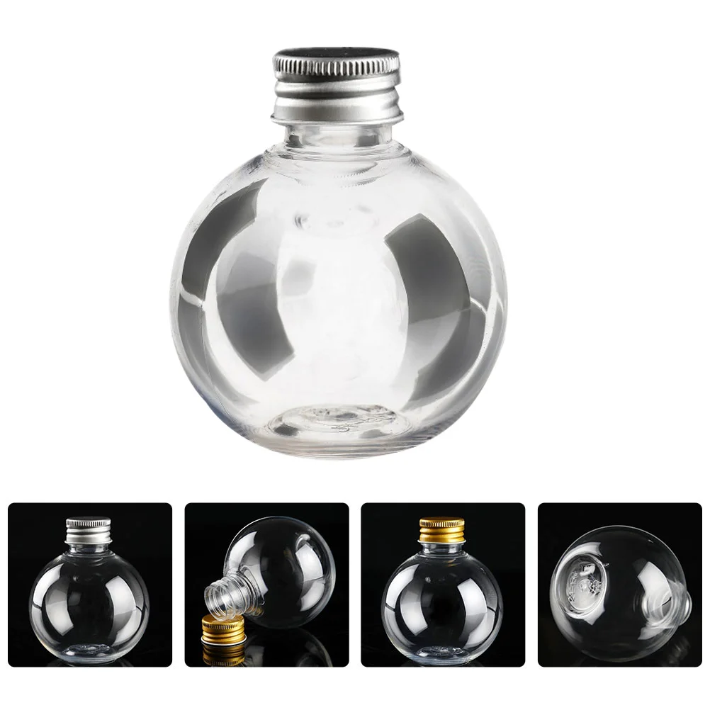 

Bottle Bottles Light Bulb Travel Container Plastic Containers Bulbs Clear Fillable Toiletries Empty Jars Candy Jar Shaped Round