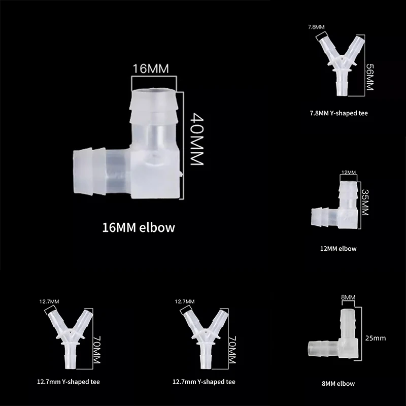 Пластиковые Фитинги Для Водного Шланга 8/12/16 Мм Трехходовая Переходная Головка