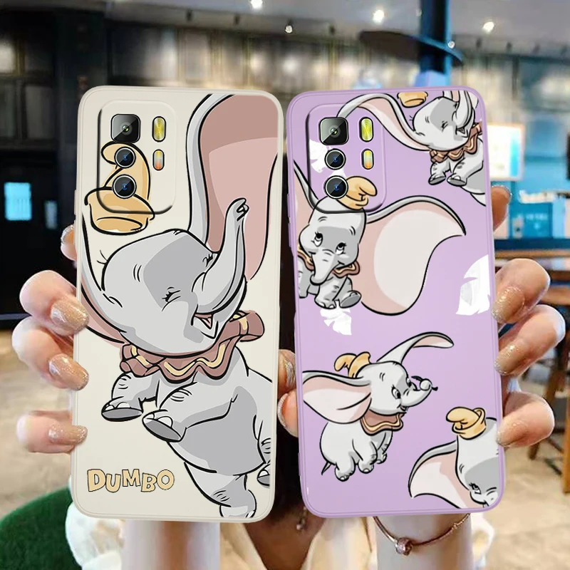 

Disney Cartoon Dumbo Phone CaseFor Xiaomi Redmi Note 11 11S 10 10S 9 9S 9T 8 8T 7 5 Pro 4G 5G Liquid Candy Color Shell Fundas