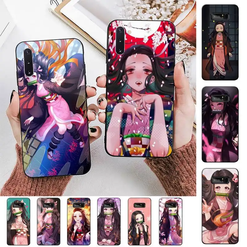 

TOPLBPCS Demon Slayer Kamado Nezuko Phone Case for Samsung Note 5 7 8 9 10 20 pro plus lite ultra A21 12 72