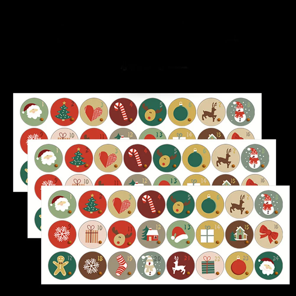 

Sticker Gift Christmas Stickers Sealing Envelope Holiday Decorative Seal Labels Packing