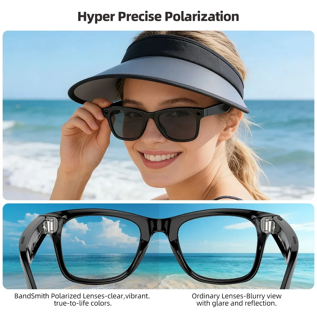 Фото Сменные фотохромные и поляризационные линзы для умных очков Ray-Ban Meta RW4006 / RW4008 / RW4012 Gen1/2 с защитой от УФ-излучения №2