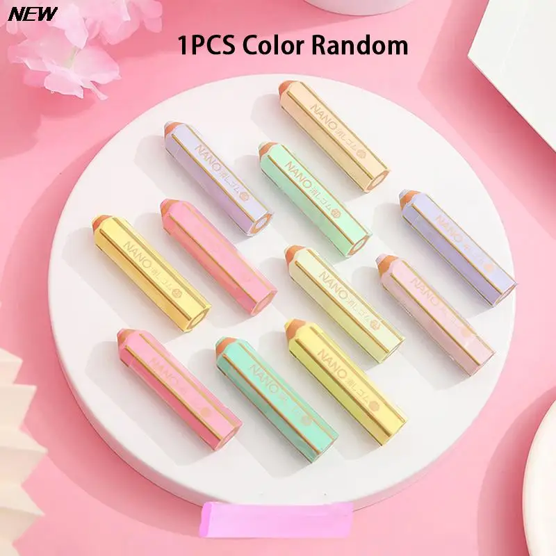 

1PC Pencil Shape Rubber Eraser Cute Writing Drawing Rubber Pencil Eraser Stationery For Kids Gifts School Supplies Writing Tools