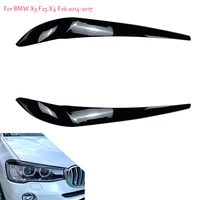for bmw x3 series f25 x4 f26 2014 2015 2016 2017 car accessories headlight eyebrows headlamp eyelid cover stickers trim