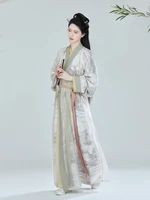 2022 chinese jin dynasty style gauze dress chinese style hanfu fairy elegant dress for women girl