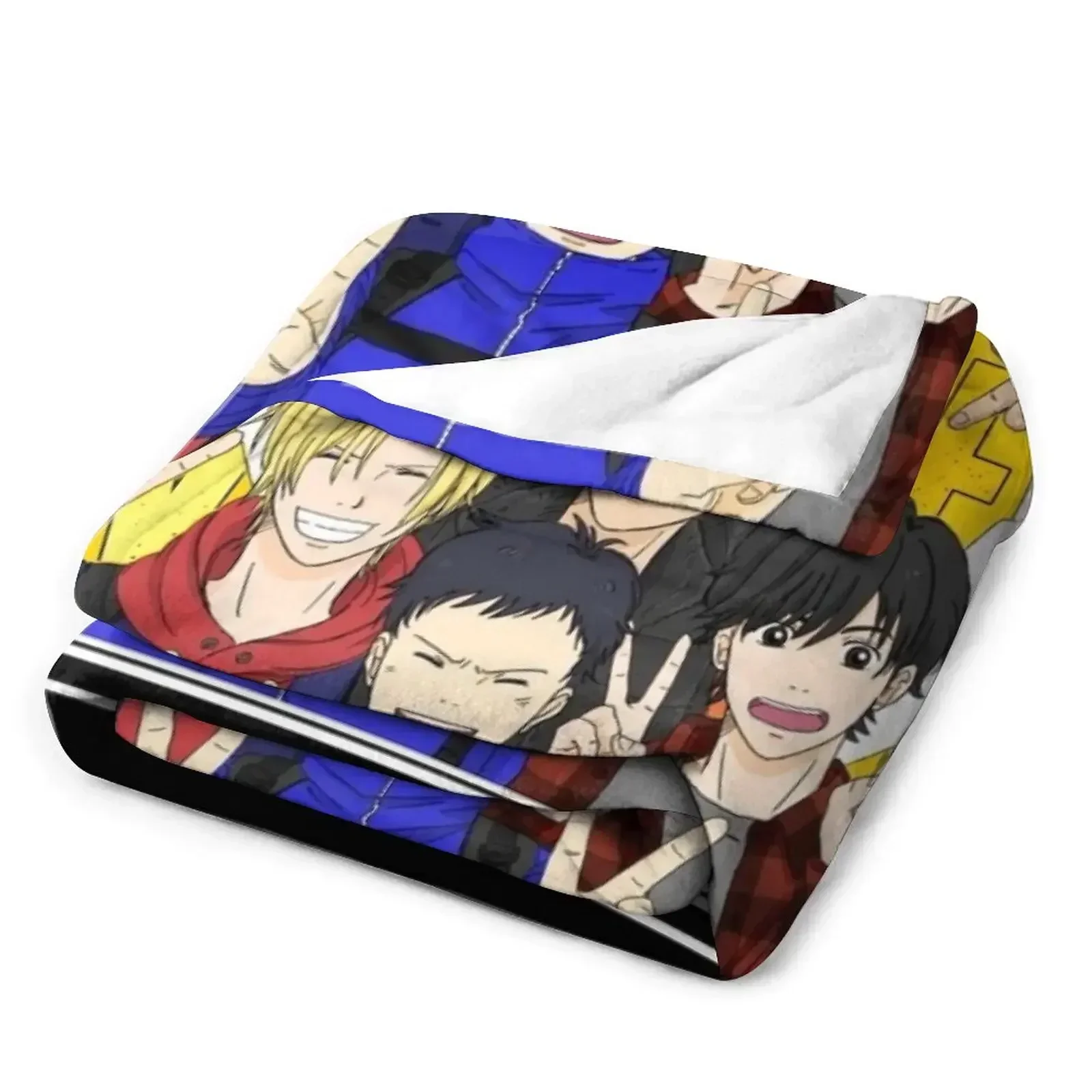 Одеяло Banana Fish Gang забавный подарок теплые зимние одеяла для пикника Retros