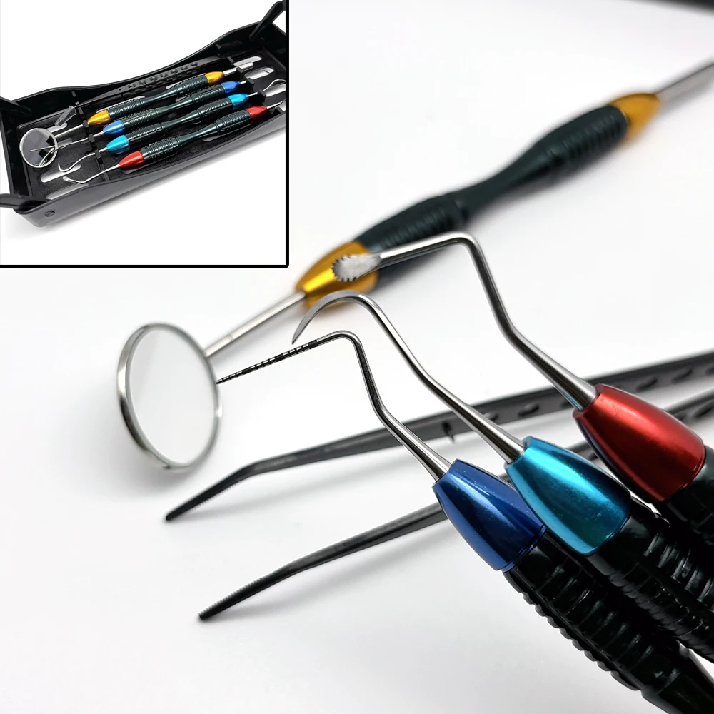 Набор стоматологических инструментов комплект для обследования рта и зеркала Lm