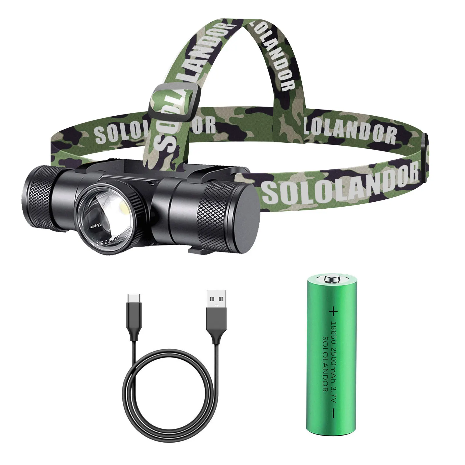 

Sololandor светодиодный налобный фонарь
