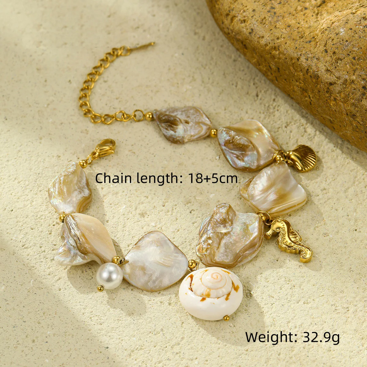 Высокое качество из нержавеющей стали морская ракушка морское ушко браслеты с