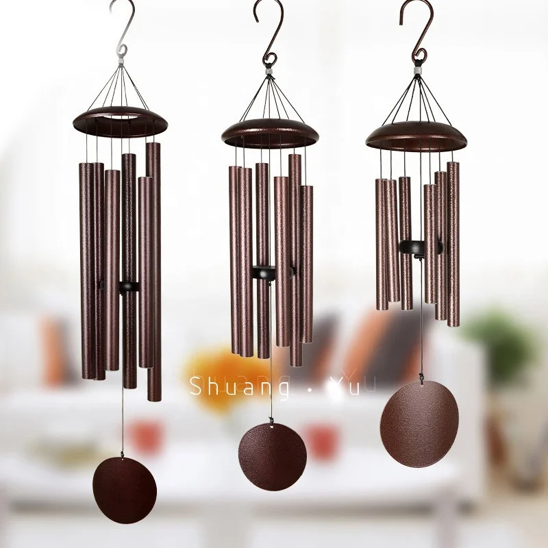 

European and American 45-inch wind chimes outdoor balcony metal aluminum tube music wind chimes ornaments home decoration