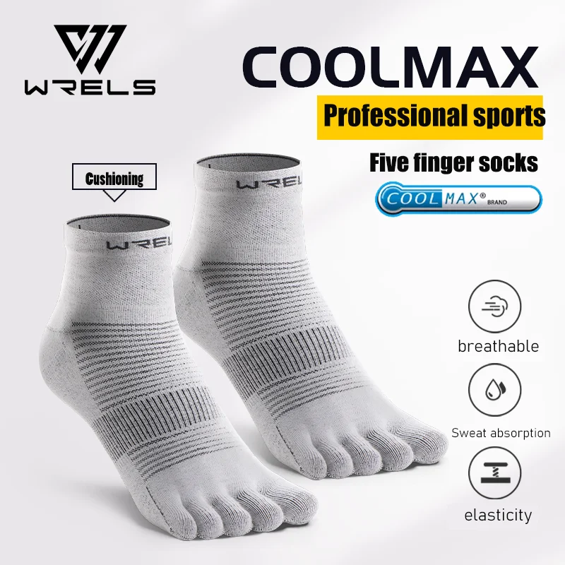 WRELS 3 пары COOLMAX спортивные носки на открытом воздухе с пятью пальцами дышащие