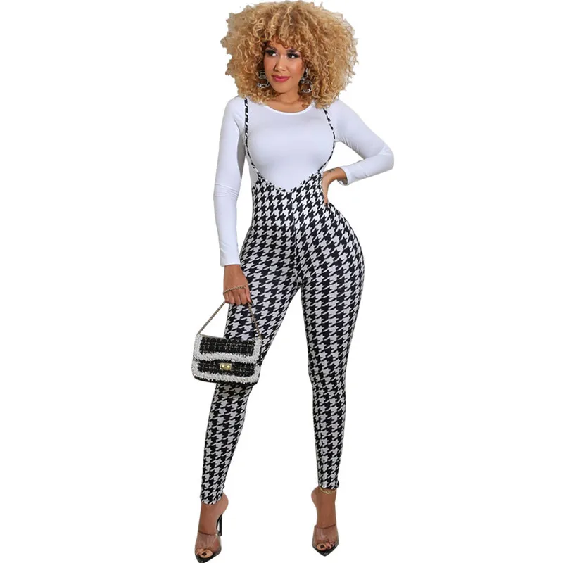 

Two Piece Set Women Solid Tshirts Suspender Trousers Leggings Leopard Camouflage Print Outfits Tracksuit Wholesale Dropshipping