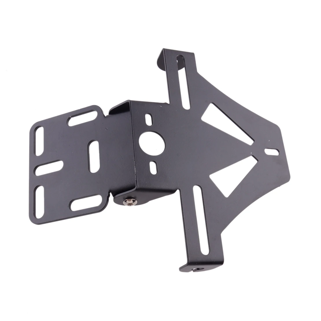 

Motorcycle Adjustable Rear Fender Eliminator License Plate Tail Light Holder Bracket Black Universal