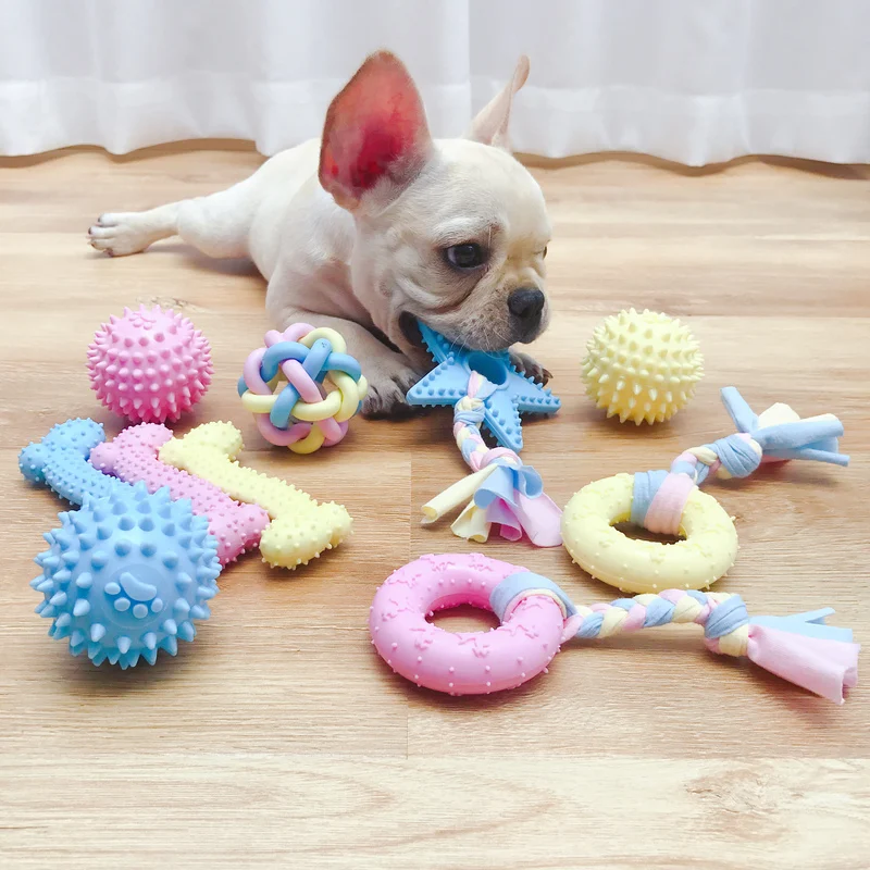 Безопасный жевательный колокольчик резиновая соска игрушка для собак чистки