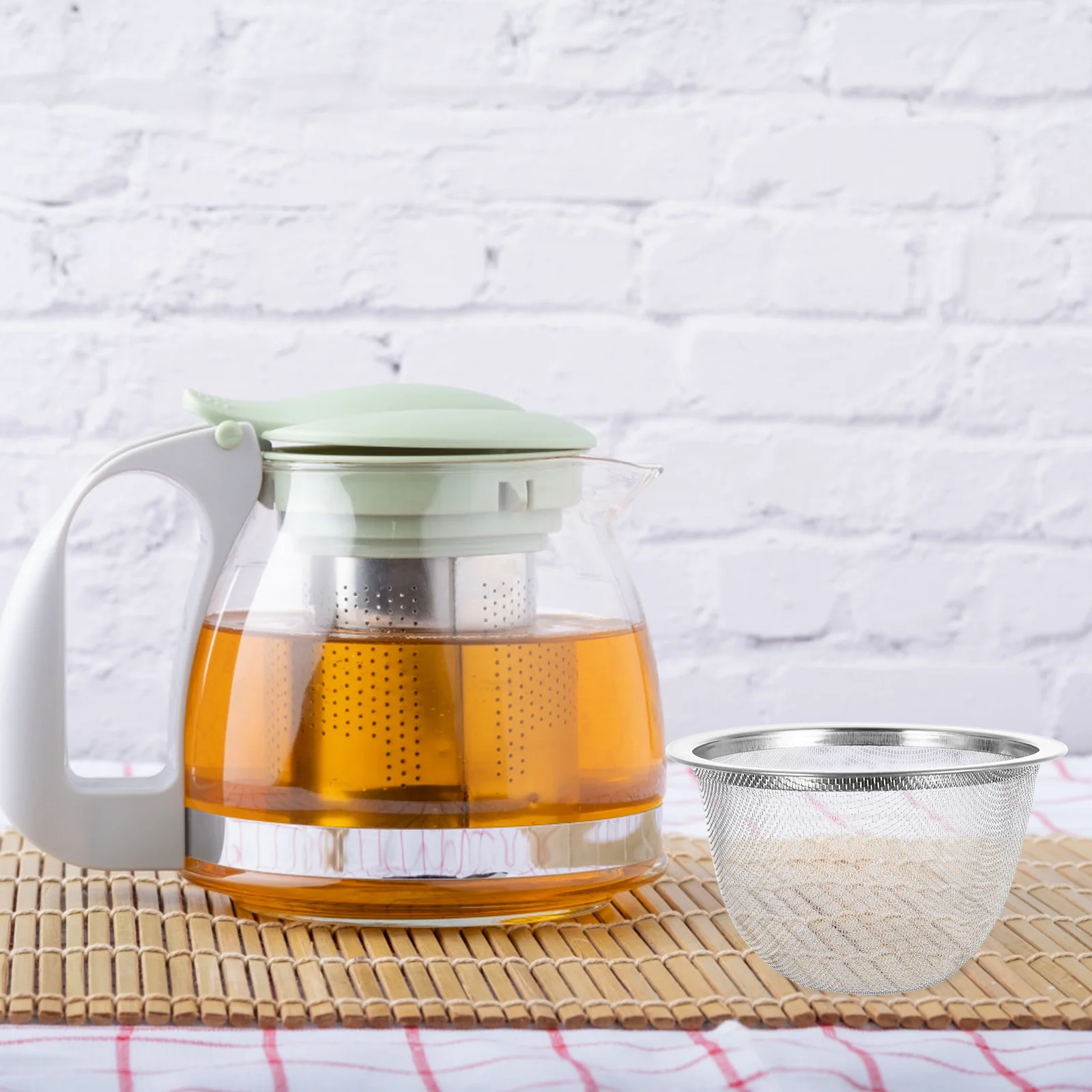 8 шт. мини-сетчатый металлический заварочный чайник прочный фильтр из