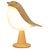 Magpie Led Bedside Lamp Creative Touch Switch Wooden Bird Recharge Night Lights Bedroom Table Reading Lamp 1