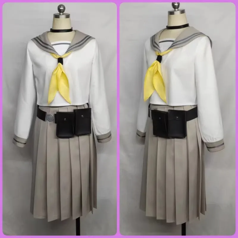 Heju Fenglanwu Косплей Костюм Игра Синий Архив Платье Топ Юбки Пальто Хэллоуин Униформа