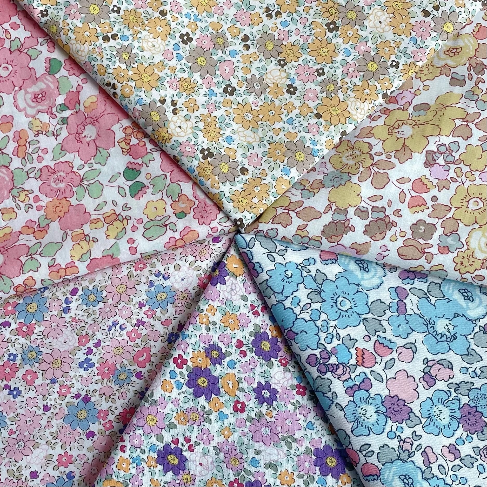 148x50 см Betsy Цветочная 100% хлопчатобумажная ткань винтажное цветочное хлопковое