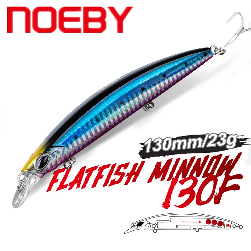 

Рыболовная приманка-гольян NOEBY, 130 мм, 23 г, плавающий воблер, длинное забрасывание, искусственная жесткая приманка для морской окуня, стандартная Снасть