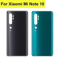 new for xiaomi mi note 10 battery cover rear glass door housing for battery cover note 10