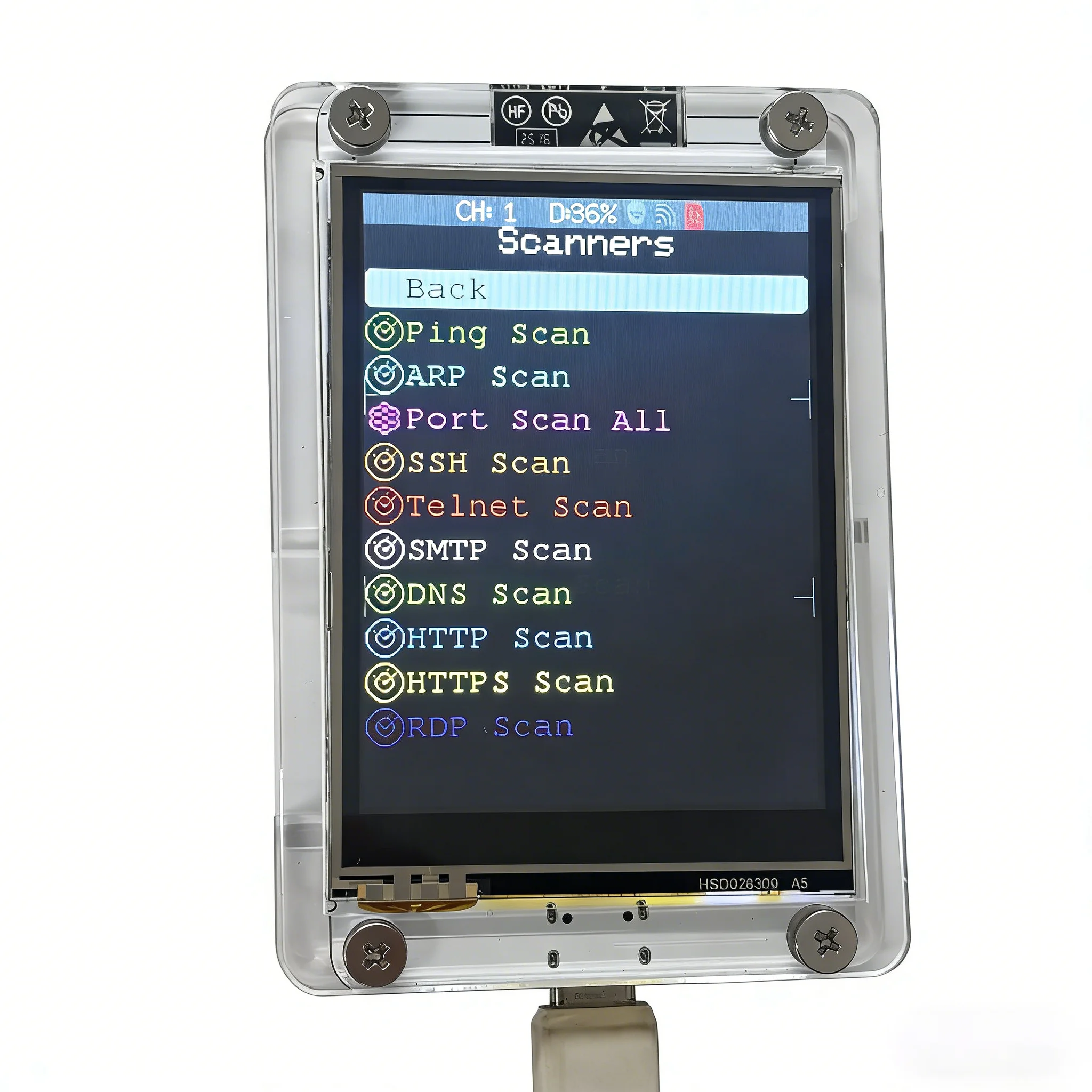 Фото Плата разработки ESP32 Marauder с 2,8-дюймовым смарт-дисплеем 240x320, прошивка 1.11.0, 2432R028 плюс ST7789, портативная версия CYD Marauder №1