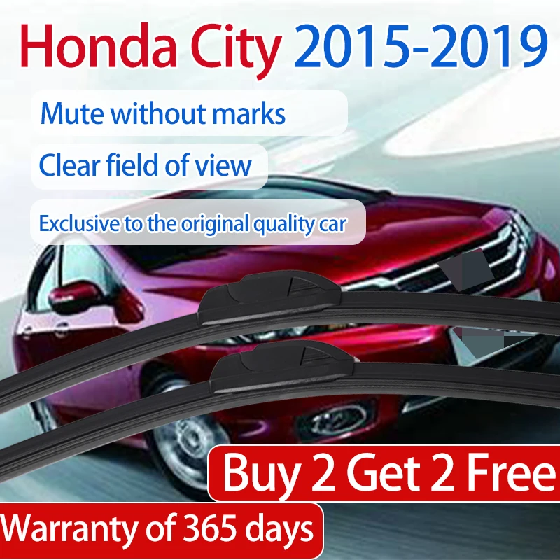 

ShangKeWen Boneless Silicone Windshield Soft Rubber Wiper Blade For Honda City Universal Noise Reduction Wiper Honda Accessories