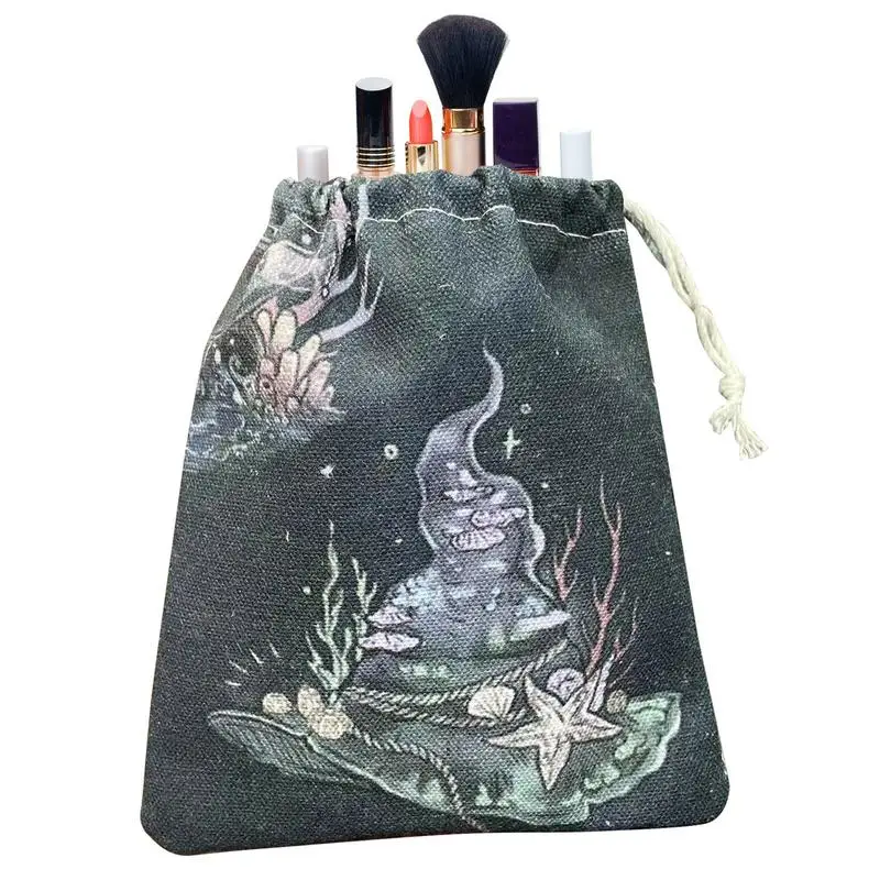 

Oracle Cards Bag 5.12 X 7.09in Tarot Card Holder Bag Drawstring Bags For Rune Dice Jewelry Gift Bags For Tarot Enthusiasts