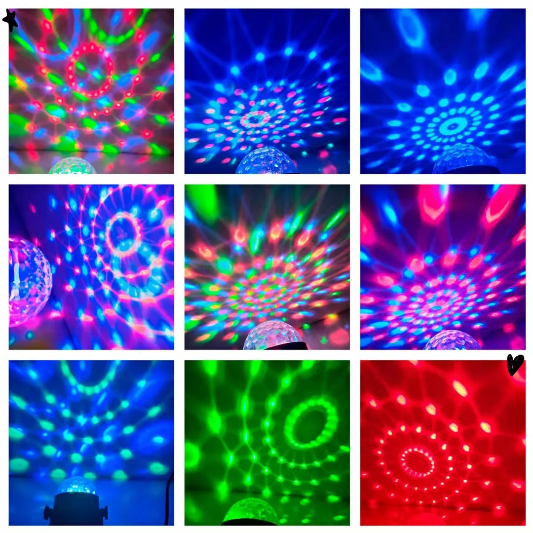 BINFU Home Car лампа диско-шар мини-DJ светильник для вечерние звуковая активация со