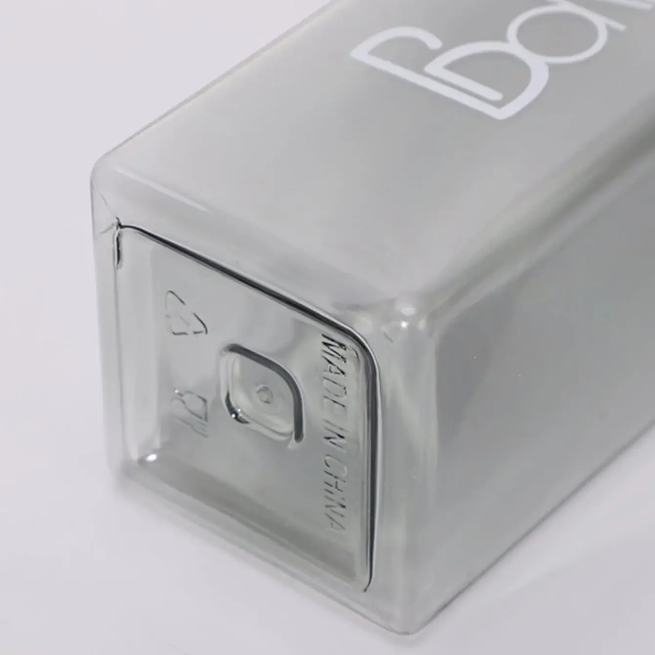 1 Шт. Портативная Креативная Пластиковая Бутылка Для Воды Квадратная