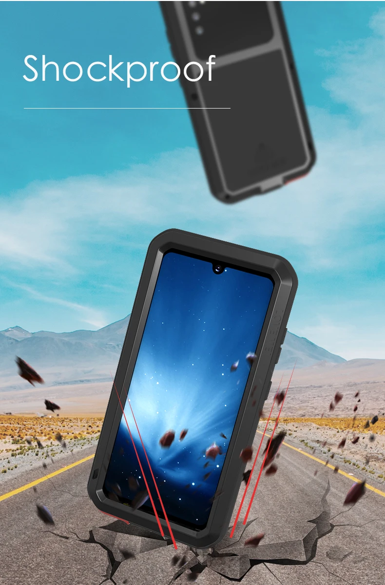 Love Mei Metal Tempered Glass Full Protective Cover For Samsung Galaxy A41 A53 A72 Case Heavy Duty Armor Shockproof Waterproof