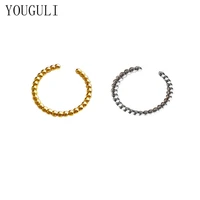 modern jewelry metal ring popular design hot selling simply golden silvery vintage opening finger ring for women accessories