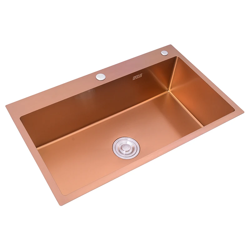 

Rose gold nano handmade kitchen sink sink bowl multifunctional table board 304 stainless steel sink Bathroom Sink Sink Bowl