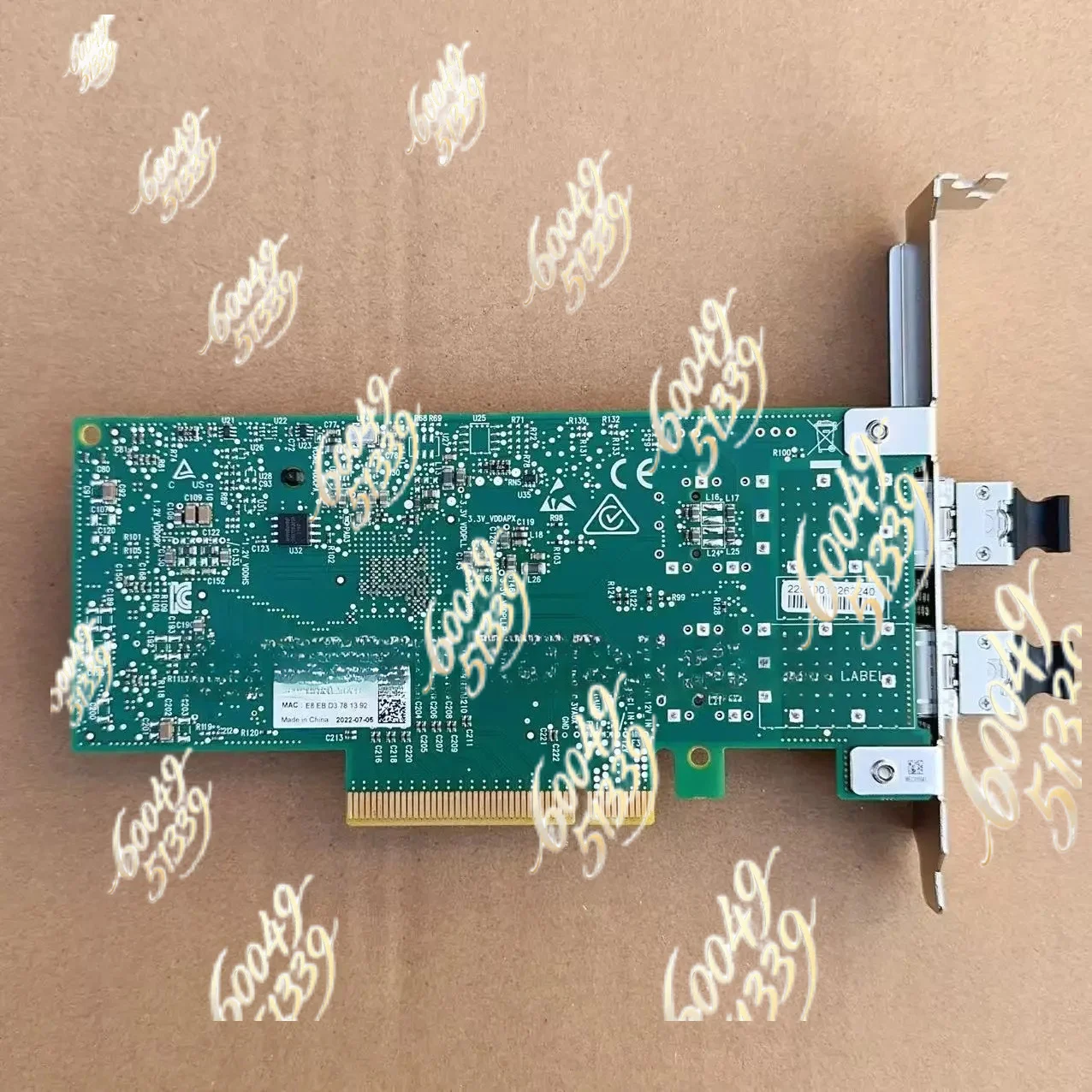 Фото Сетевая карта Mellanox MCX4121A-ACAT ConnectX-4 Lx EN, 25GbE, двухпортовая SFP28, PCIe3.0 x8, в хорошем состоянии, 95% новая. №3
