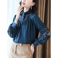 2022 chinese style blouse women tangsuit traditional flower chinese blouse oriental flower qipao traditional chinese clothing