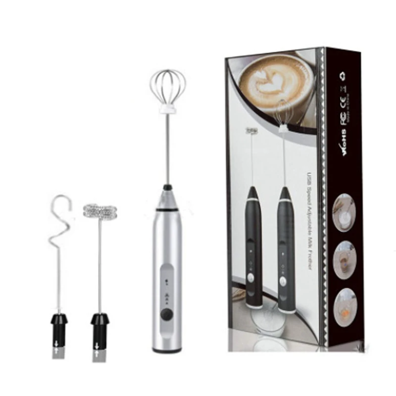 

Electric Milk Frothers Handheld Wireless Blender USB Mini Coffee Maker Whisk Mixer Cappuccino Cream Egg Food Blender