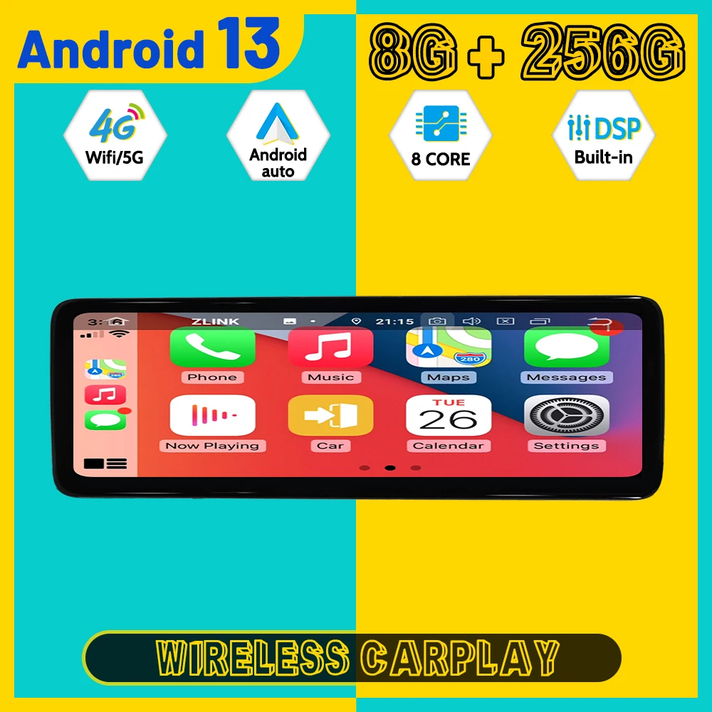 Фото Автомобильный мультимедийный плеер для Mercedes Benz C Class 2011 2012 2013 2014 Android Carplay GPS Navigaion Автомобильный радиоприемник Стерео IPS Головное устройство №1