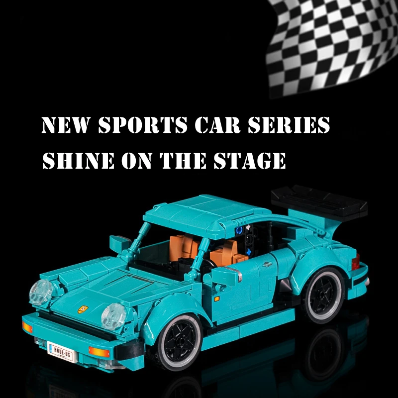 

DIY Sports Car Assembly Model Expert Famous Green Super Sports Car Technical Ideas Racing Car Building Blocks Boy Toy Gift