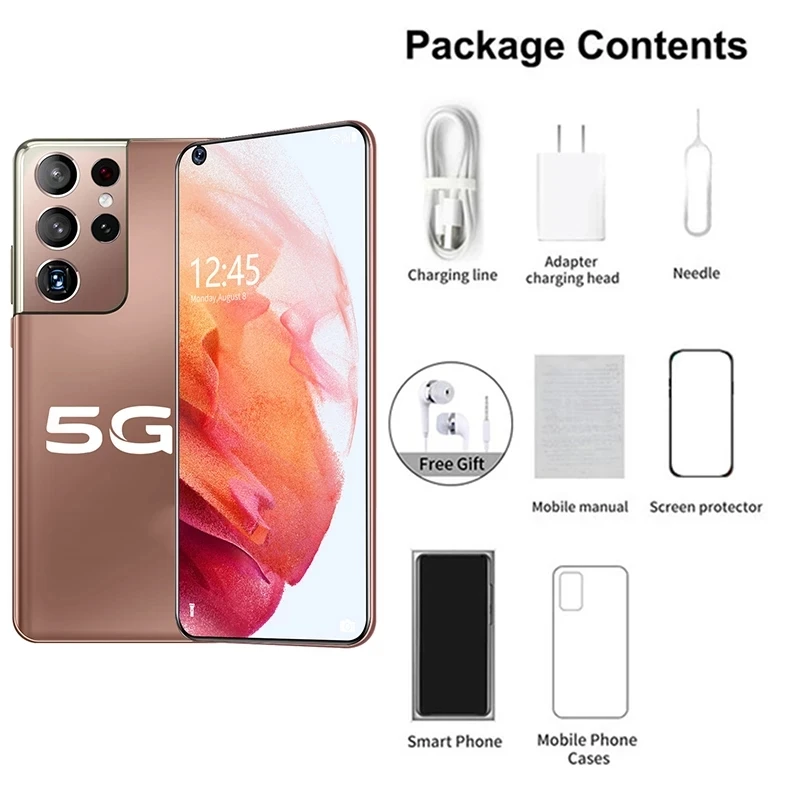 s21 ultra smartphone globale version 5g 6800mah celulares mobile phones 16512gb 2448mp smartphones unlock cellphones free global shipping
