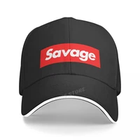 new savage letter print baseball cap 100cotton couple leisure caps hip hop snapback golf hat fashion dad hats
