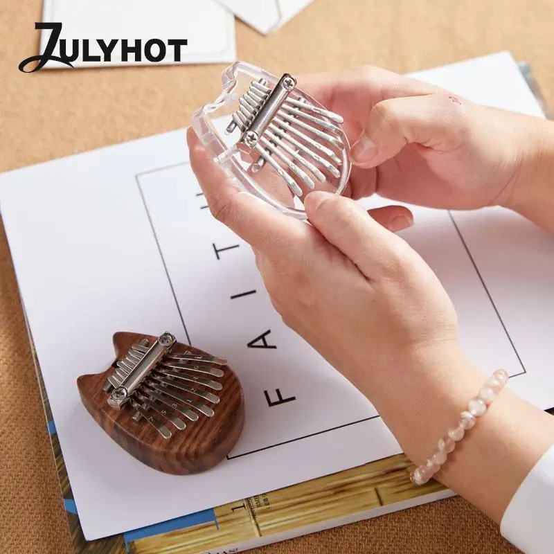 

8 Key Thumb Piano Woodev/Acrylic Kalimba Mini Kalimba Thumb Piano Finger Piano Portable Eyboard Musical Instrumen
