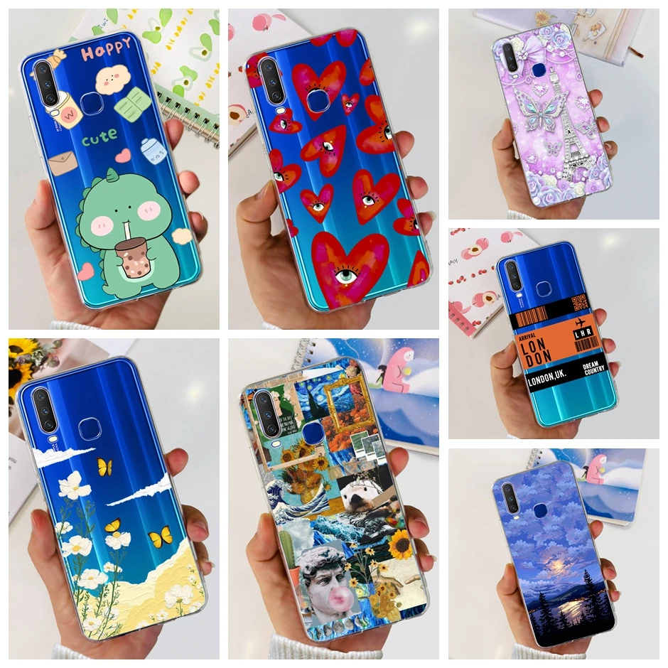 

Ultra Thin Case For Vivo Y12 Animal and Plant Cartoon Soft Silicone TPU Phone Cases For VIVO Y12 Y15 Y17 Y 12 Y 15 Y 17 Cover