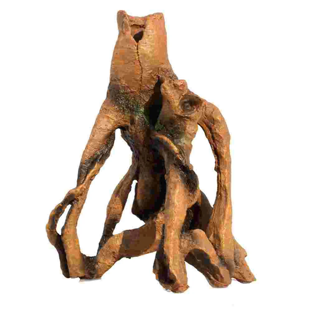 

Aquarium Fish Tank Trunk Cave Log Resin Ornament Decorationstree Faux Underwater Shelter Craft House Stump Adornment Betta
