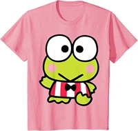 sanrio keroppi front and back printed graphic kids t shirt childrens fashion top tee casual short sleeved 100 cotton t shirt