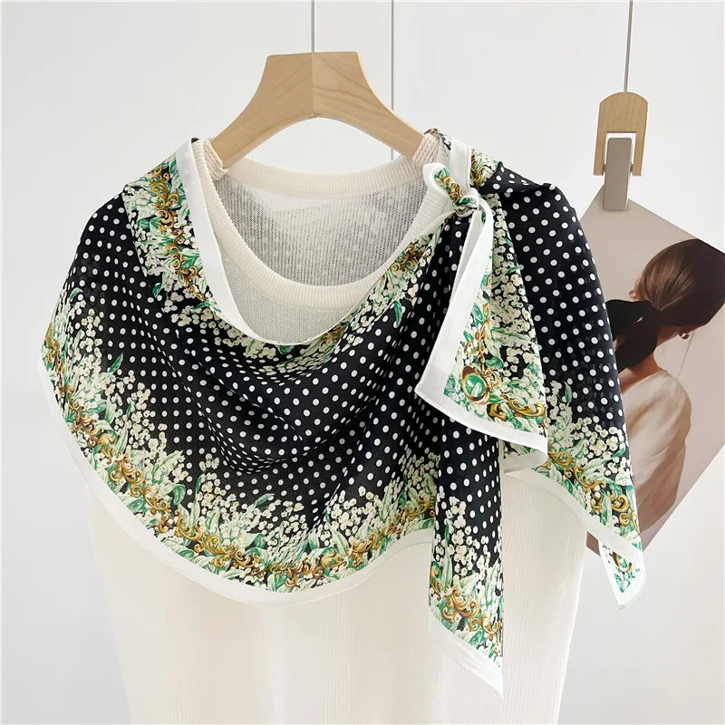 

New 100 % natural silk scarf Women Fashion Scarfs Foulard Shawl Scarves sjaals High Quality Wrap Pashmina Stole Bufandas Hijab