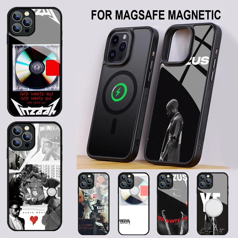 Чехол для телефона Kanye West Y-Yeezus IPhone 16 15 14 13 Pro Max 11 12 Mini Alex Mirror Magsafe чехол беспроводной