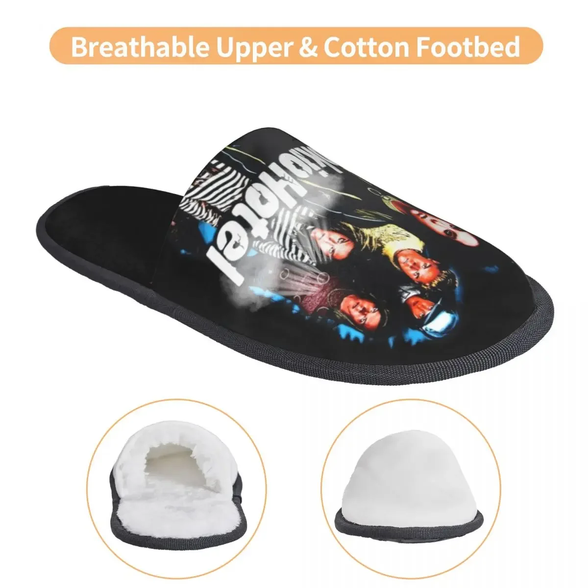 Тапочки женские из пены с эффектом памяти рок-группа