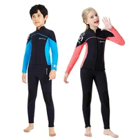 2 5mm neoprene wetsuit childrens split warm long sleeved cold proof water sports swim snorkeling surfing diving two piece set