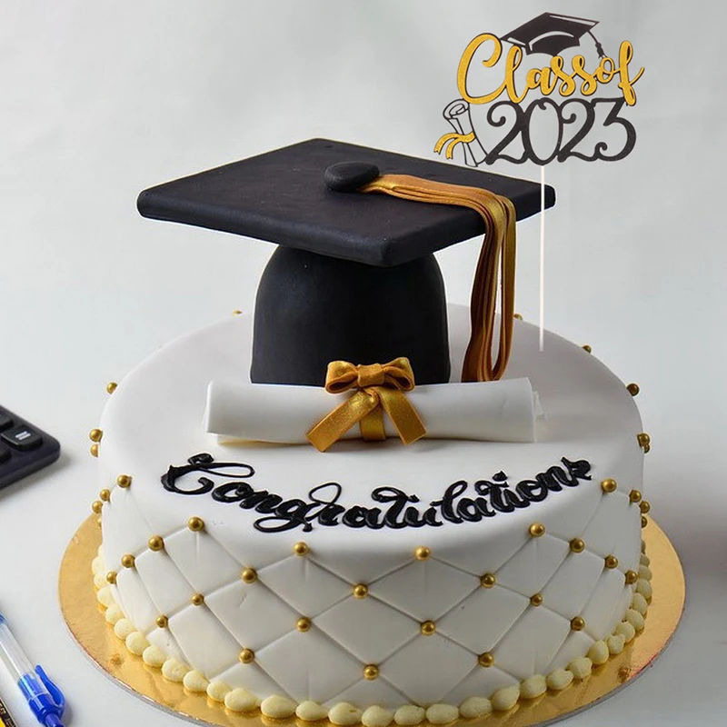 

1PC 2023 Graduation Season Party Cupcake Decoration Cake Topper Graduation Ceremony Cake Insert Decoration Supplies