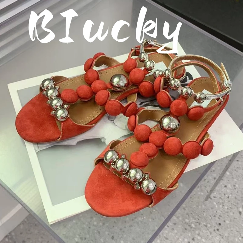 

2023 New Women's flat Sandals Trendy Fashionable Genuine Leather Material Casual Sandals SANDALS