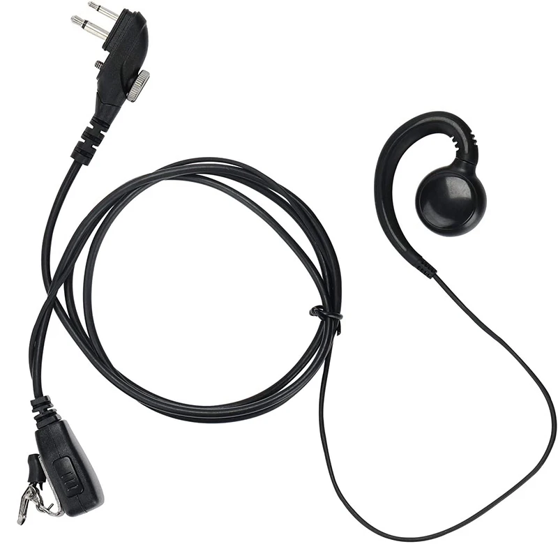 Two Way Radio Walkie Talkie Accessories Earpiece Headset with Mic Compatible with Hytera TD500 TD562 PD550 PD562 Black